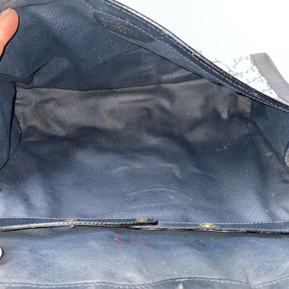 Authentic GUCCI Blue Web Ophidia Front Flap Shoulder Bag Crossbody - Picture 11 of 12